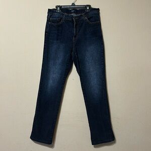 Karen Kane Dark Denim Straight Leg Jeans